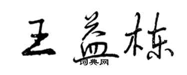 曾庆福王益栋行书个性签名怎么写