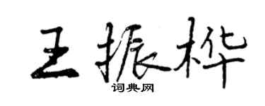 曾庆福王振桦行书个性签名怎么写