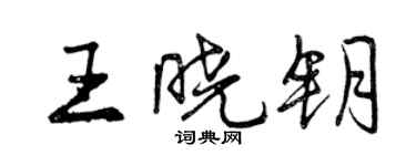 曾庆福王晓钥行书个性签名怎么写