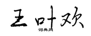 曾庆福王叶欢行书个性签名怎么写
