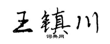 曾庆福王镇川行书个性签名怎么写
