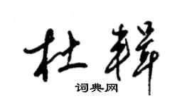 梁锦英杜辑草书个性签名怎么写