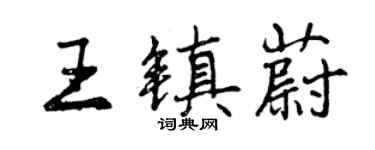 曾庆福王镇蔚行书个性签名怎么写