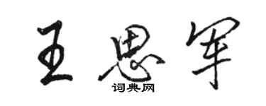 骆恒光王思军行书个性签名怎么写