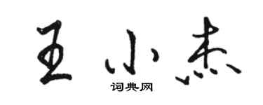 骆恒光王小杰行书个性签名怎么写