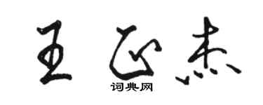 骆恒光王正杰行书个性签名怎么写