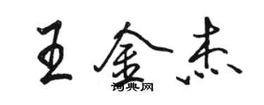 骆恒光王金杰行书个性签名怎么写
