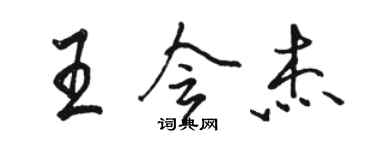 骆恒光王会杰行书个性签名怎么写
