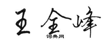骆恒光王全峰行书个性签名怎么写