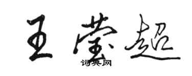 骆恒光王莹超行书个性签名怎么写