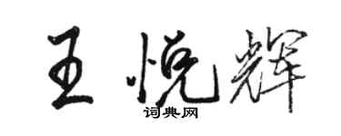 骆恒光王悦辉行书个性签名怎么写