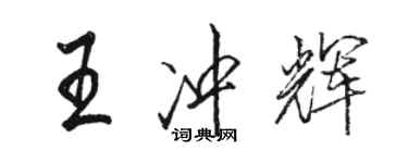 骆恒光王冲辉行书个性签名怎么写