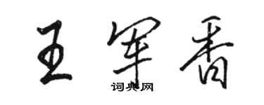 骆恒光王军香行书个性签名怎么写