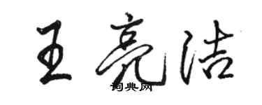 骆恒光王亮洁行书个性签名怎么写