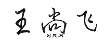 骆恒光王尚飞行书个性签名怎么写