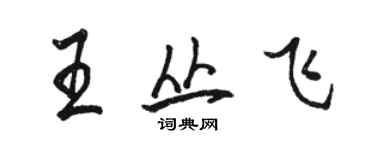 骆恒光王丛飞行书个性签名怎么写
