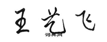 骆恒光王艺飞行书个性签名怎么写
