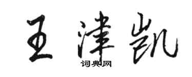 骆恒光王津凯行书个性签名怎么写