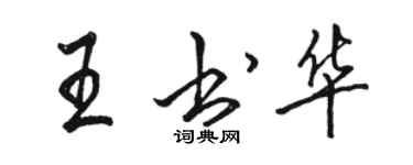 骆恒光王书华行书个性签名怎么写