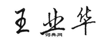 骆恒光王业华行书个性签名怎么写
