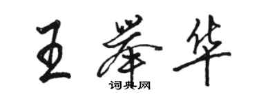 骆恒光王举华行书个性签名怎么写