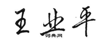 骆恒光王业平行书个性签名怎么写