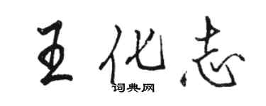 骆恒光王化志行书个性签名怎么写