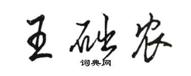 骆恒光王础农行书个性签名怎么写