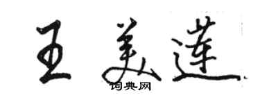 骆恒光王美莲行书个性签名怎么写