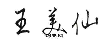 骆恒光王美仙行书个性签名怎么写