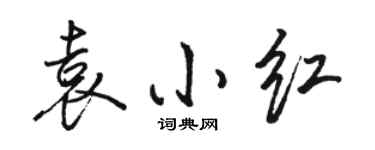 骆恒光袁小红行书个性签名怎么写