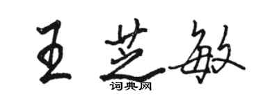 骆恒光王芝敏行书个性签名怎么写