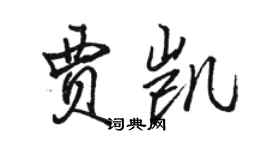 骆恒光贾凯行书个性签名怎么写