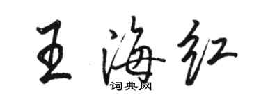 骆恒光王海红行书个性签名怎么写