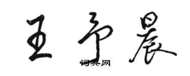 骆恒光王予晨行书个性签名怎么写