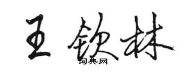 骆恒光王钦林行书个性签名怎么写