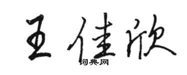 骆恒光王佳欣行书个性签名怎么写