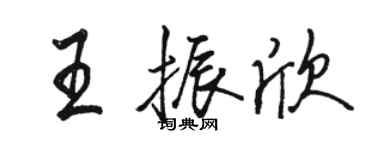 骆恒光王振欣行书个性签名怎么写