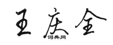 骆恒光王庆全行书个性签名怎么写