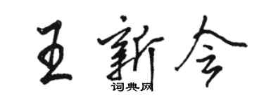 骆恒光王新会行书个性签名怎么写