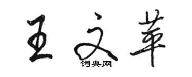 骆恒光王文苹行书个性签名怎么写