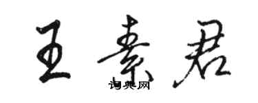 骆恒光王素君行书个性签名怎么写