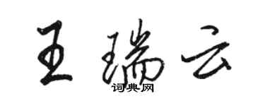 骆恒光王瑞云行书个性签名怎么写