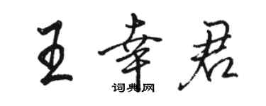 骆恒光王幸君行书个性签名怎么写