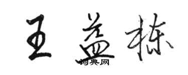 骆恒光王益栋行书个性签名怎么写