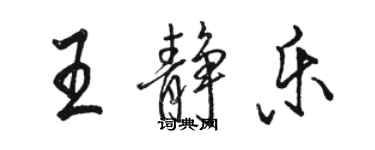 骆恒光王静乐行书个性签名怎么写