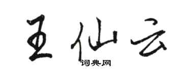 骆恒光王仙云行书个性签名怎么写