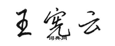 骆恒光王宪云行书个性签名怎么写