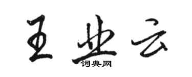 骆恒光王业云行书个性签名怎么写