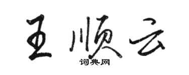 骆恒光王顺云行书个性签名怎么写